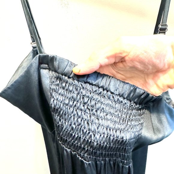 InWear Deep Blue Silk Short Dress W10 - Picture 6 of 12